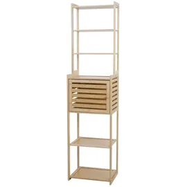 MCW O74 Badezimmerschrank 42 x 165 x 30 cm Bambus