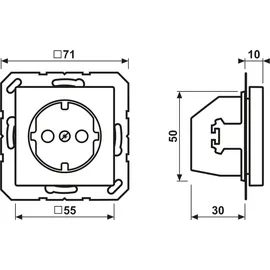 Jung Schuko-Steckdose 16 A 250 V ohne Krallen