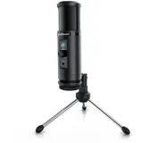 Liam&daan Podcast Mikrofon mit Monitorfunktion & Dreibeinstativ 192 kHz - 20 Hz bis 20 kHz