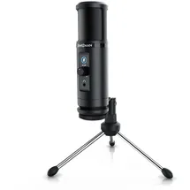 Liam&daan Podcast Mikrofon mit Monitorfunktion & Dreibeinstativ 192 kHz - 20 Hz bis 20 kHz