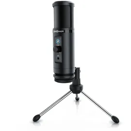 Liam&daan Podcast Mikrofon mit Monitorfunktion & Dreibeinstativ 192 kHz - 20 Hz bis 20 kHz