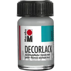 Marabu 113039782 Marabu Decorlack Acryl Metallic-Silber 782, 15 ml