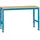 Manuflex Grundtisch UNIVERSAL Standard, Tischplatte Multiplex, 1500x800, lichtblau