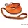 Wolters Avanti gummierte Schleppleine mit Handschlaufe orange 8 m