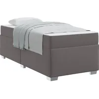 VidaXL Bettrahmen mit Matratze Grau 80 x 200 cm