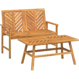 vidaXL Garten-Lounge-Set 2-tlg. Massivholz Akazie braun