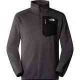 The North Face Crest 1/4 Zip anthracite grey/tnf Bla, S