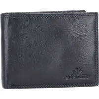The Skandinavian Brand Herren Lederbörse Quer Black