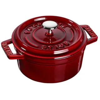 10 cm rund grenadine-rot
