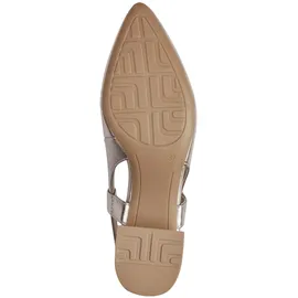Marco Tozzi Damen Slingpumps mit Blockabsatz Vegan, Beige (Platinum), 37 EU