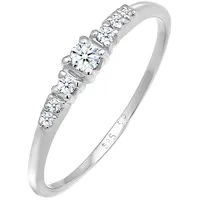 Elli DIAMONDS Verlobungsring Diamanten (0.14 ct) 585 Gold«, 34015014-52 Silber weiß) 0.022 carat ct P1 = bei 10-facher Vergrößerung erkennbare Einschlüsse,