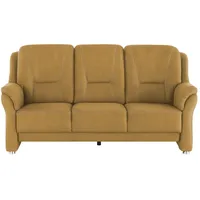 Kollektion Kraft Sofa 3-sitzig aus Mikrofaser Wilma ¦ gelb ¦ Maße (cm): B: 198 H: 97 T: 89