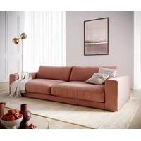 DeLife Big-Sofa Cubico, Flachgewebe Orange 290x120 cm Big-Sofa orange 292 cm x 82 cm x 122 cm