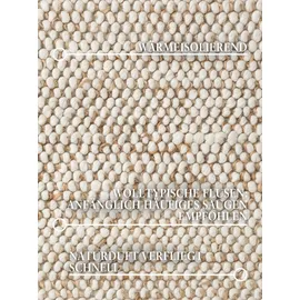 Villeroy & Boch 1770 Woll- & Juteteppich Peas creme, beige, - Creme