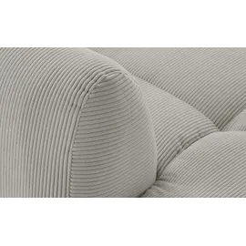 bobb Eckcouch Flachgewebe 3-Sitzer Beige