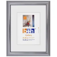 Becker + Hach Bilderrahmen 24 x 30 Kunststoff silber