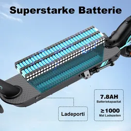 RCB EV85F Elektroroller, E-Scooter mit Straßenzulassung (ABE), 8,5 Zoll,400W Motor,MAX 20km/H,Dreistufige Getriebestellung,Faltbarer e Roller, APP-Steuerung, Max Belastung 120 kg,Doppelstoßdämpfer