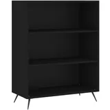 vidaXL Bücherregal Schwarz 69,5x32,5x90 cm Holzwerkstoff