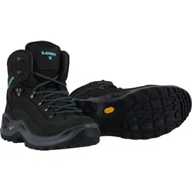 Lowa Renegade GTX Mid Damen Wide asphalt/türkis 43.5