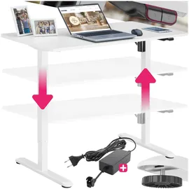 Tectake tectake® Elektrisch höhenverstellbarer Schreibtisch Skadi