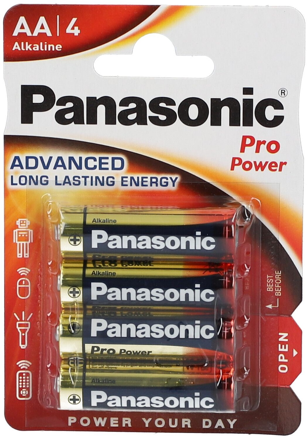 Panasonic-Batterien Pro Power AA4