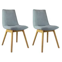 Andas Esszimmerstuhl »Ramon« (Set) 2 Stk.mit Massivholzbeinen, verschiedene Stoffe blau