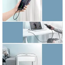 UGREEN USB-A USB-C 3A 3 Meter Datenkabel Kabel Ladeadapter schwarz