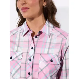 Casual Looks Hemdbluse kariert Rosa 40