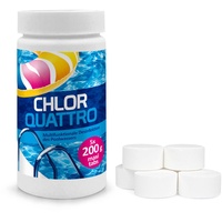 Chlortabletten für Pool 200g - Multitabs Pool 3 in 1 - Desinfektion Chlorung Pool - Pool Chemie - Pflege für Schwimmbad - 1 kg