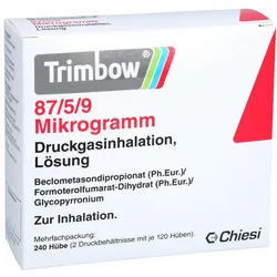 Trimbow 87 Ug/5 Ug/9 Ug 120 Hub Druckgasinhalation 240 Sp