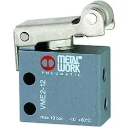 3/2-Wege-Miniaturventil mechanisch, Rollenhebel, NO, 4mm seitlich