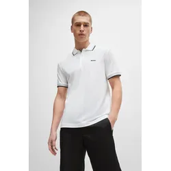 Poloshirt »Paddy«, mit kontrastfarbenen Streifen am Kragen, Gr. XL, white100, , 61921341-XL
