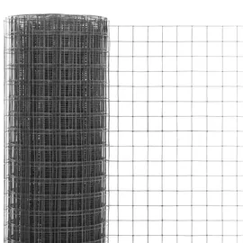 vidaXL Drahtzaun 25 x 0,5 m Grau/Stahl