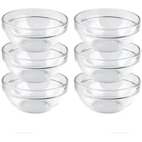 Luminarc Schüssel 14 cm 6-er Set, Empilable, 6-tlg. Schüssel-Set,