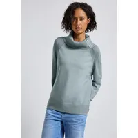 STREET ONE Pullover mit Stehkragen - Blau