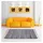 BestLivings Flickenteppich Rund 120 x 180 cm aus handgewebter Baumwolle in Jeans Bone - viele Variationen
