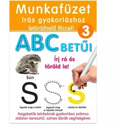 Schreiben und Löschen: Buchstaben des Alphabets - Arbeitsheft auf Ungarisch