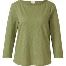 s.Oliver Shirt mit Flammgarnstruktur und 3/4-Ärmeln Grün 4XL