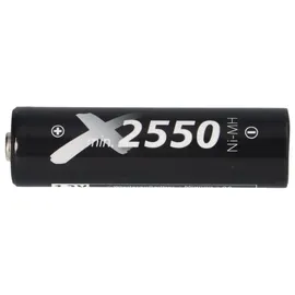 XCell 4x XCell Mignon Akku AA LSD Plus Ni-MH 1,2V 2550 mAh low self-discharge + Akkubox