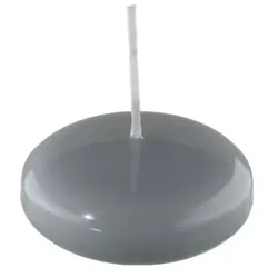 Kopschitz Kerzen Schwimmkerzen Silbergrau 55 x Ø 80 mm, 8 Stück, XXL Schwimmkerzen