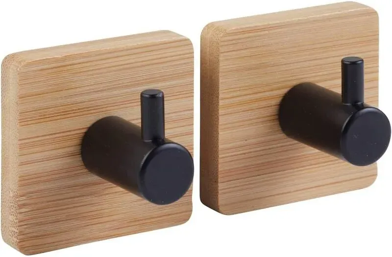 2er-Set Stiky+ Bambus-Klebehaken, sortiert