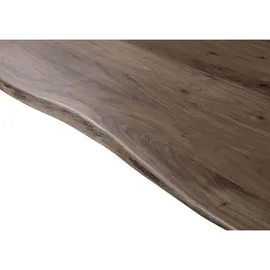 MASSIVMOEBEL24.DE Baumtisch 200 x 75 x 100 cm grau