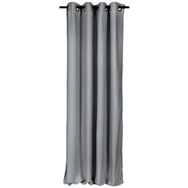 Esprit Vorhang FUN Ösenvorhang (1 St), Öse, Polyester, 140 x 250 cm in Grau grau