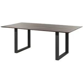 MASSIVMOEBEL24.DE Esszimmertisch 200 x 76 x 100 cm braun