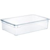 Rotho Aufbewahrungsbox 30 Liter CLEAR, Transparent - Kunststoff - 30 Liter - stapelbar