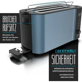 Arendo Langschlitz-Toaster Blau