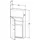 Wagner-Ewar A-Line Untertisch Abfalleimer, 728150, WP138