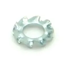 Unterlegscheibe mit Außenverzahnung, Metall, M2,5; D5,5mm; H0,4mm