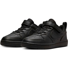 Nike Court Borough Low RECRAFT (PS) Sneaker, Black/Black-Black, 35 EU