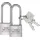 Burg Wächter 36141 Vorhängeschloss 20.90 mm gleichschließend Aluminium Schlüsselschloss